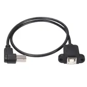 4 PCS 50cm USB 2.0 B Male to USB B Female Socket Printer Panel Mount Extension Cable