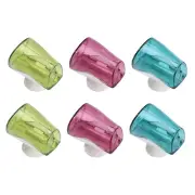 6 Pcs Wall Mounted Toothbrush Hooks Suction Toothbrush Hanger