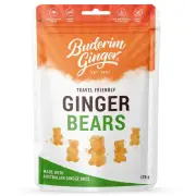 Buderim Ginger Travel Friendly Ginger Bears - 175g