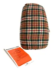 Dritz Dressmaker's/Tailor's Sewing Ham Plaid Vintage ironing egg