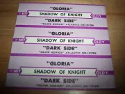3 Shadow Of Knight Gloria / Dark Side Jukebox Title Strip