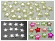 1000 Acrylic Half Pearl Star Flatback Beads 10mm No Hole Scrapbook Wholesales