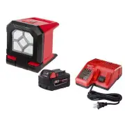 Milwaukee ROVER LED Flood Light 18V Cordless 1500-Lumens w/ Battery + Charger