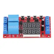 2 Channel Relay Module LED Display Delay Timer Self Locking Cycle Control 24V