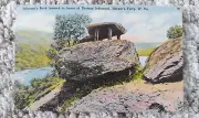 Vintage Postcard Harper's Ferry W. VA Jefferson's Rock Linen