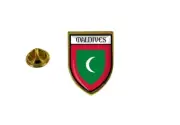 pins pin's flag national badge backpack hat shield world maldives