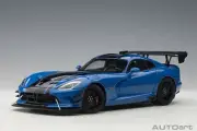 2017 DODGE VIPER ACR COMPETITION BLUE WITH BLACK STRIPE 1:18 by AUTOart 71734
