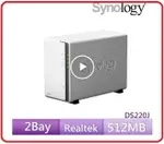 SYNOLOGY 群暉科技 DISKSTATION DS220J NAS DS220J(不含硬碟)