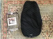 JJ Cole BundleMe Stroller Cover Sleeping Bag Blanket Zip Up Black & Grey Toddler