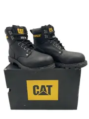 Cat Footwear Men's Second Shift Steel Toe Work Black Boot US Size 9.5 M