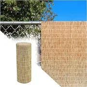 Bamboo Privacy Fencing,Reed Screening,Bamboo Fencing Roll,Outdoor Light Filtering Fence Screens,2.3-4.6ft High,Privacy Fences Screen,for Patio/Garden/Balcony (Size : 90cmx 800cm(3ftx26ft))