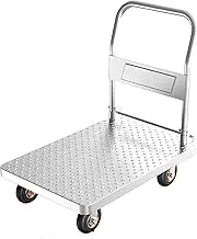 Flatbed Cart Push Cart Dolly Durable Steel Moving Platform Hand Truck Foldable for Easy Storage and 360 Degree Swivel Wheels Large Load Capacity Hand Truck(Size:Ty1)(One Color Ty5)