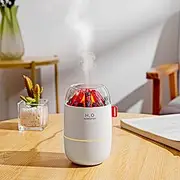 Portable Mini Humidifier, Small Cool Mist Humidifier, Personal Desktop Humidifier for Baby Bedroom Travel Office Home,2 Mist Modes, Super Quiet (White)