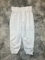 NEW Rawlings Baseball Pants Size Youth XS White Pull On Draw String
