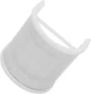 Homoyoyo Pop Filter, U Shaped White Pop Filter, Pop Filter for Microphone, Metal Mesh Layer Microphone Windscreen Cover, Microphone Accessories for Vocal Recording,Youtube Videos,Streaming