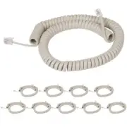 Coiled Telephone Handset Cord for Use with PBX Phone Systems VoIP Telephones ...