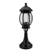 Vienna Pillar & Pedestal Light Black Aluminium - 15897