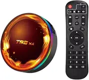 CHROX Android TV Box 13.0, T95 X4 [4GB+64GB] RK3258 Quad-Core Cortex-A53 CPU, 4K/8K 2.4G/5G Wi-Fi HDR10+ Bluetooth 5.0 100M/1000M Ethernet USB 2.0 Set Top Box,4gb+32gb