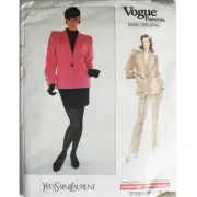 Vogue 2150 Size 8-10-12 Yves Saint Laurent Paris Original Sewing Pattern Uncut