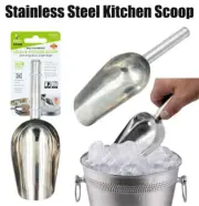 1x 3x Stainless Steel Lolly & Kitchen Scoops Metal Food Candy Ice Coffee Beans