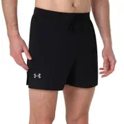 Under Armour Men's Launch 5" Unlined Shorts Black/Black/Reflective (S-XXL)