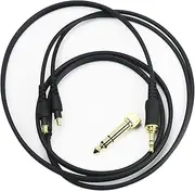 Replacement Audio Upgrade Cable Compatible with Audio-Technica ATH-MSR7b, ATH-SR9, ATH-ESW990H, ATH-ES770H, ATH-ADX5000, ATH-AP2000Ti Headphones 1.5meters/4.9feet