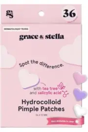 Pimple Patches for Face Hydrocolloid Acne Patch for Zits Blemishes 36 Ct
