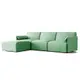 北歐櫥窗/Magis COSTUME 積木模組沙發(三人座+腳墊/Kvadrat 綠色布面)
