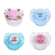 4 Pcs Reborn Doll Supplies Magnet Pacifiers Lifelike Reborn Baby Dolls Accessories Magnetic Nipples