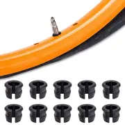 10 Pcs Schrader to Presta Rim Adapter, Convert Valve Stem Grommet, Schraeder Pre
