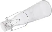 OKUMEYR Enzyme Glass Bottle with Handle Transparent Milk Glass Storage Container Leak Cap for Juices Smoothies Water for Home Picnics and Random Color