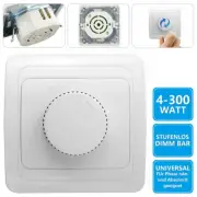 230V LED Dimmer Switch Light Adjustable Brightness Controller 4 to 300W for Flus