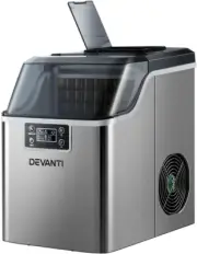 Devanti Ice Maker Machine, 3.2L Stainless Steel Portable Countertop Icemaker Cub