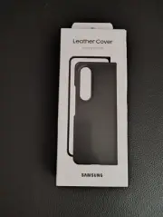NEW/SEALED Samsung Leather Case for Galaxy Z Fold 4 Black Official Samsung