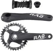 Mountain Bike Crankset | 170mm Hollow Integrated Bicycles Chainring Sprocket - Aluminum Alloy Narrow Wide Chainring for Outdoor Riding Enthusiasts
