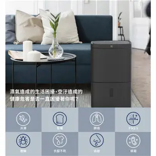 Electrolux 伊萊克斯極適家居系列700-HEPA清淨除濕機DH14TRBD2/EDH14TRBW2 除溼機