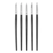 5pcs Silicone Clay Sculpting Tool Clay Sculpting Shaper Rubber Tip White