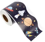 COHEALI 1 Roll Space Themed Bulletin Board Border Sticker Self Adhesive Chalkboard Trim for Classroom Decoration Easy to Cut Stick Versatile for Smooth Surfaces for Use