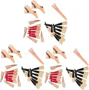 3 Sets Witch Fake Nose Vampire Nails Fake Nail Nose Props Witch Nose Witch Costume Fingers Halloween Nails Fake Nail Props Witch Costume Nose Prom Props Long Nose Make up Rubber