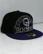 NEW ERA 59FIFTY 5950 COLORADO ROCKIES 2 TONE FITTED HAT CAP SIZE 7 1/8