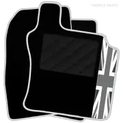 To Fit Aston Martin V12 Vantage Car Mats (2008 - 2018) & UK Logo [BW]