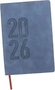 HOODANCOS 2026 Planner: Schedule Planner A5 Notebook Pu Soft Cover Journal Habit Tracker Daily Planning Book For Home Office