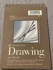 Strathmore Drawing medium 400-1 pad 4”x6” 24 sheets 80# Art sketch