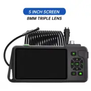 5''IPS Screen Industrial Endoscope Camera 1-15M HD1080P Single Dual Triple Lens