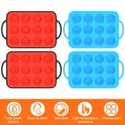 2Pcs Silicone Muffin Pan Reinforced Frame Silicone Muffin Tray 12 Cups leQyl