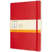Moleskine Softcover Ruled XL 192pg Notebook Scarlet Red