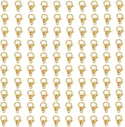 Lobster Claw Clasp for Jewelry Making, 100-Pack Curved Lobster Clasp Clips Small