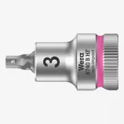 Wera 003030 3/8" Drive Zyklop Hex-Plus Bit Socket with Holding Function 3.0 mm