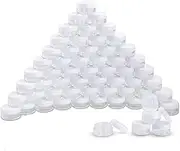 LOORGVEL 60pcs Cream Box Storage Jars with Lids Plastic Cosmetic Containers Set Leakproof Travel Containers