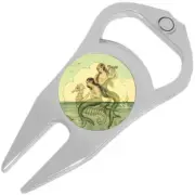 Mermaids Seahorse Golf Ball Marker Divot Repair Tool Bottle Opener